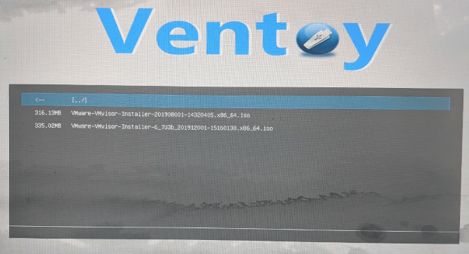 Booting ESX ISO installer unmodified from USB with Ventoy – Nuance of ...